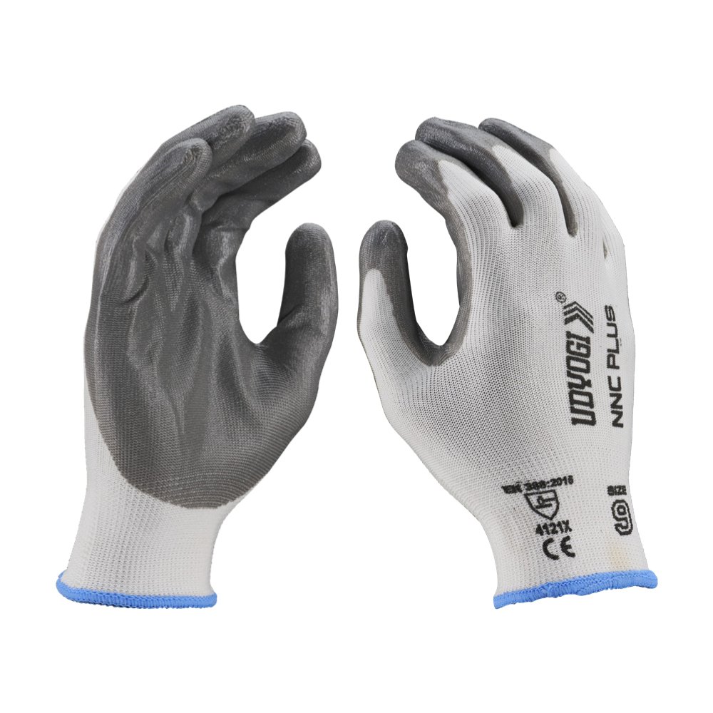 Nitrile Coated Hand Gloves - NNC PLUS Safety Gloves